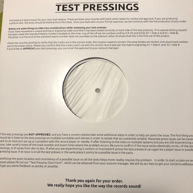 Gucci Ghost 3 // Test Pressing