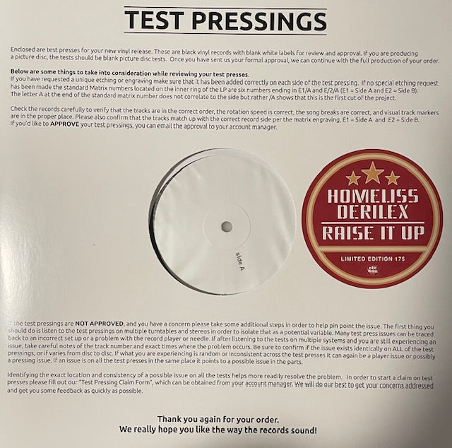 Homeliss Derilex - Raise It Up